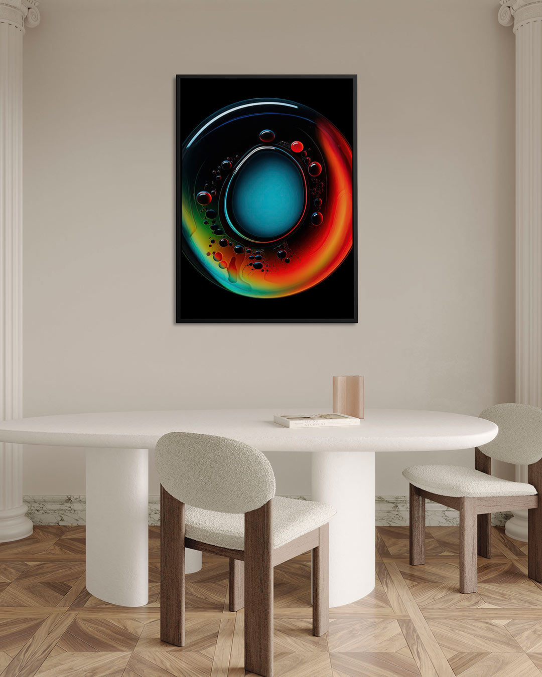 Kleurrijke cirkelvormen Kunstwerk