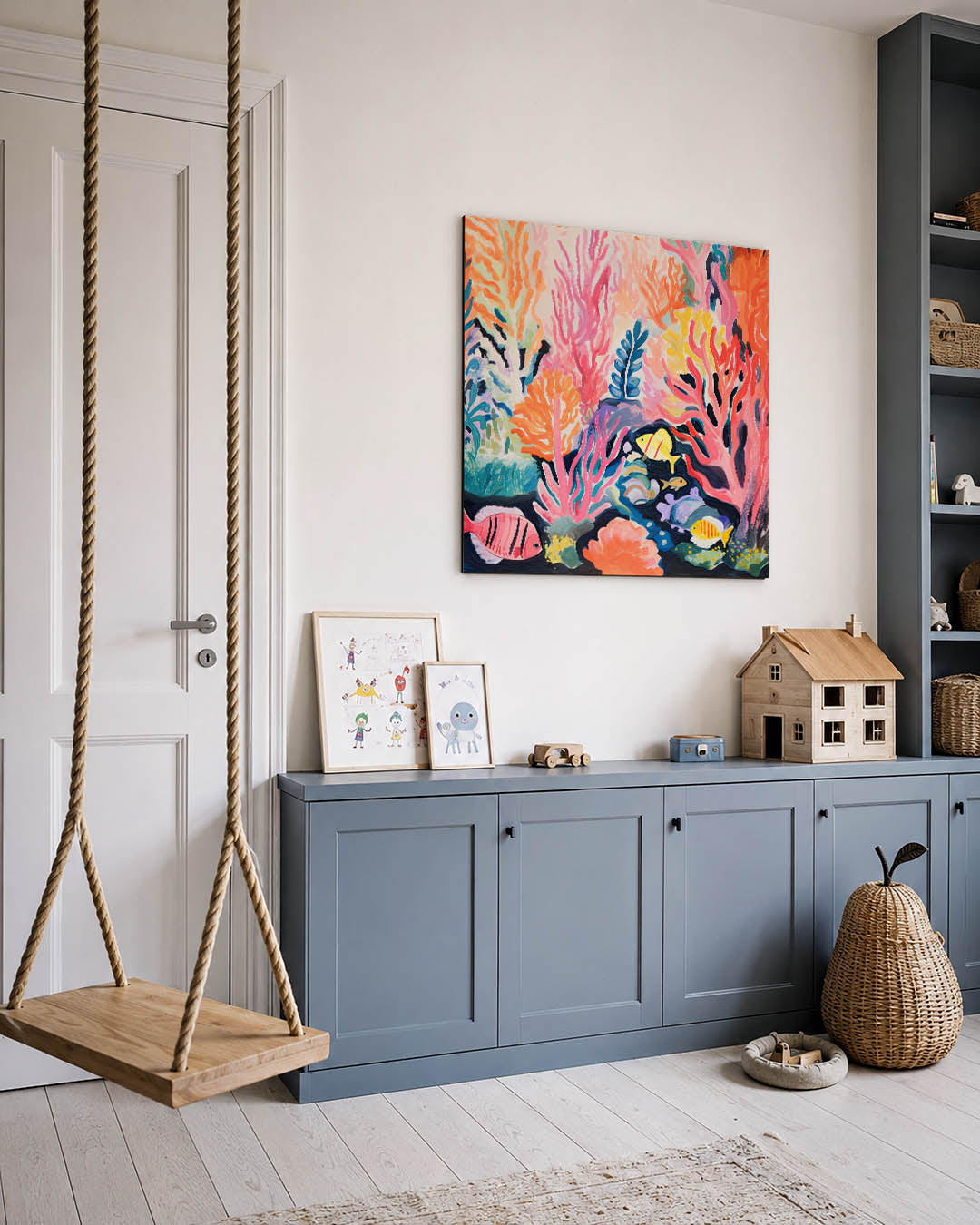 Kleurrijke onderwaterwereld Kunstwerk