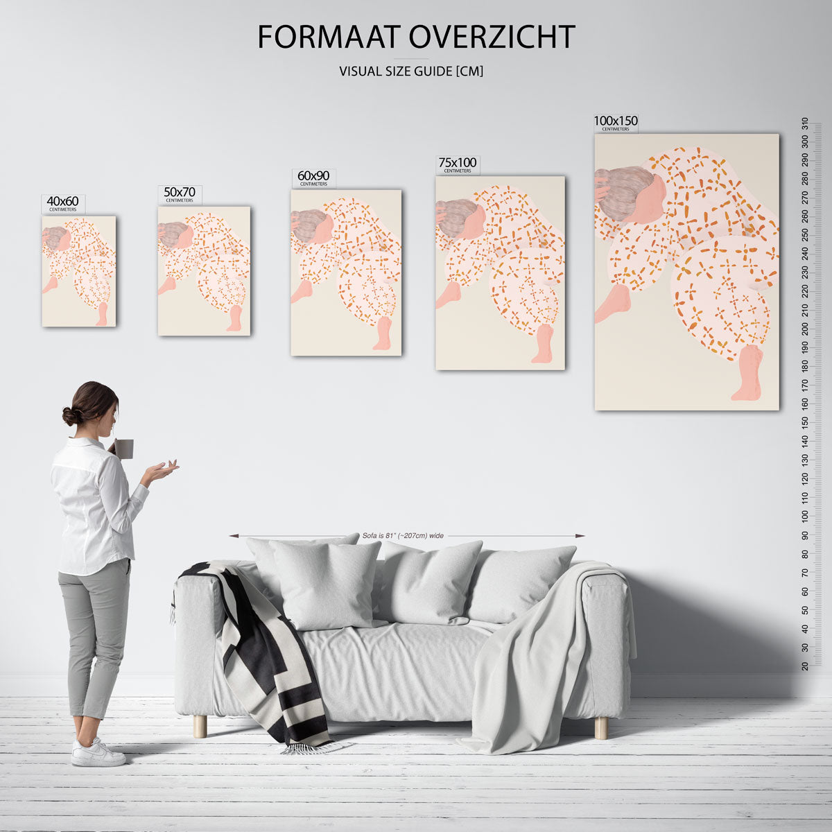 Vloeiende vormen Kunstwerk