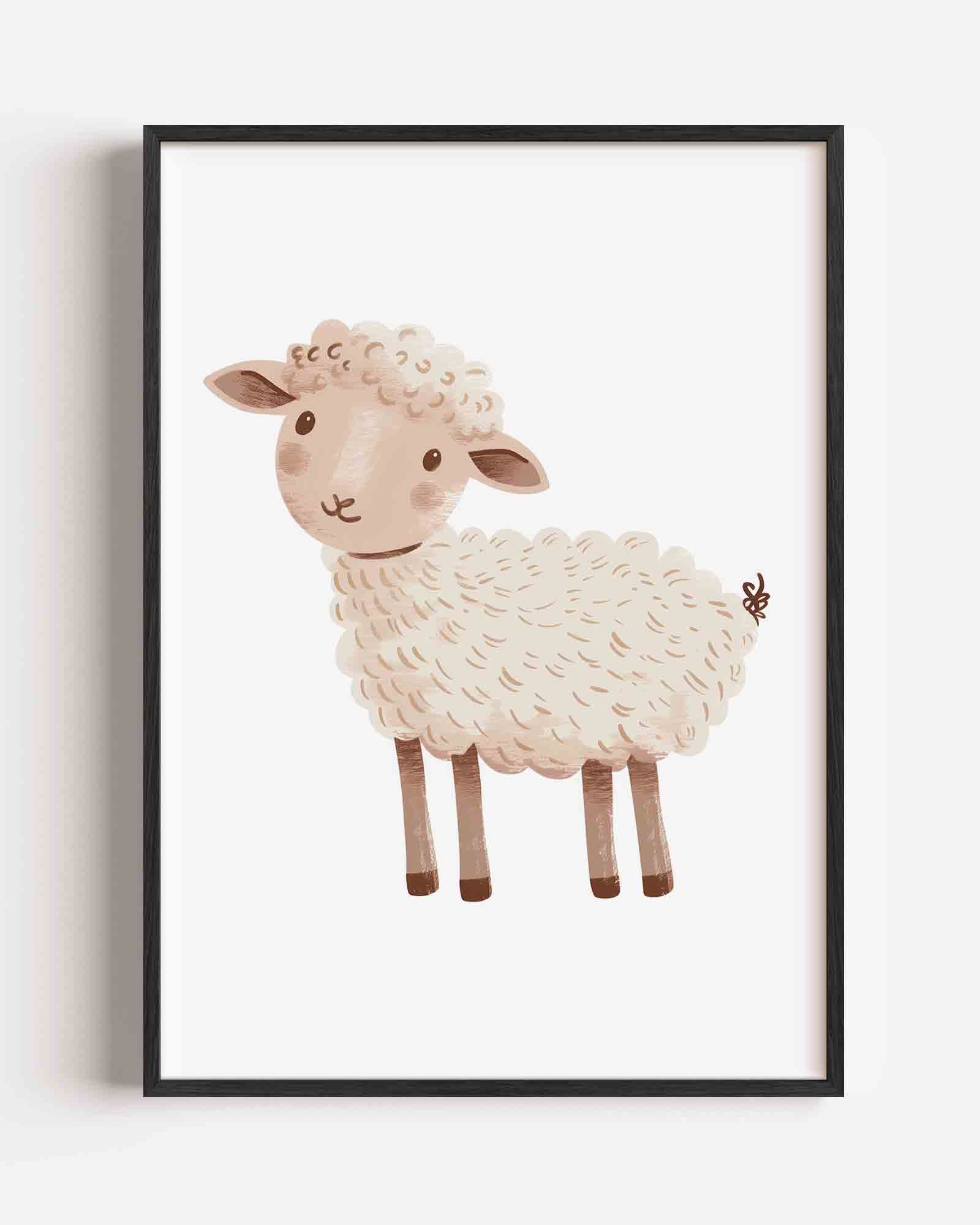 Schattig schaap Poster