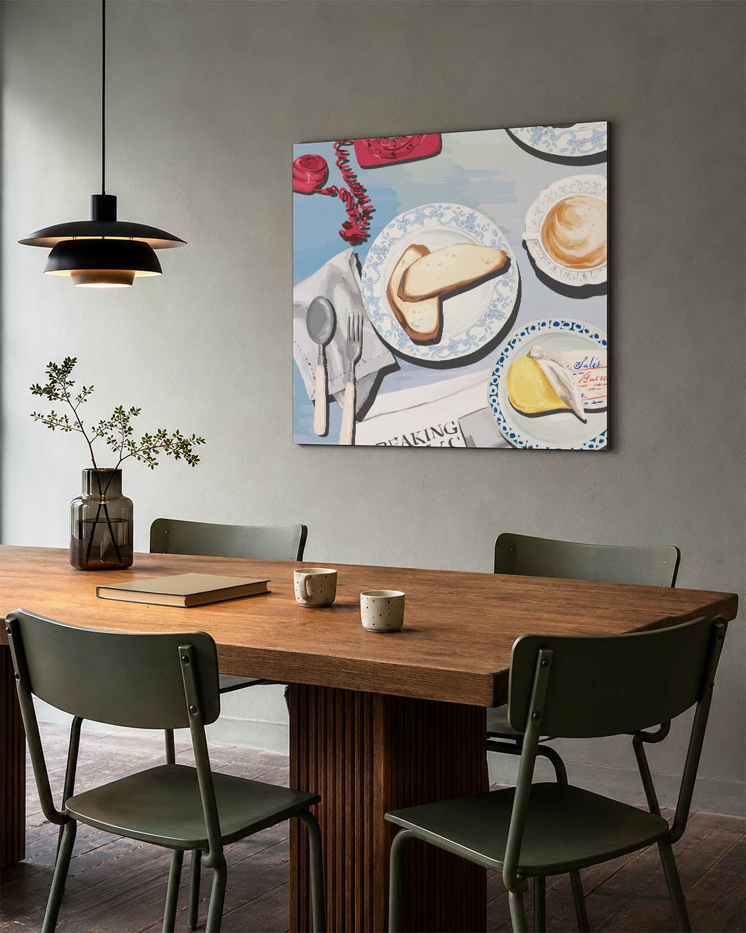 Ontbijt tafereel Kunstwerk