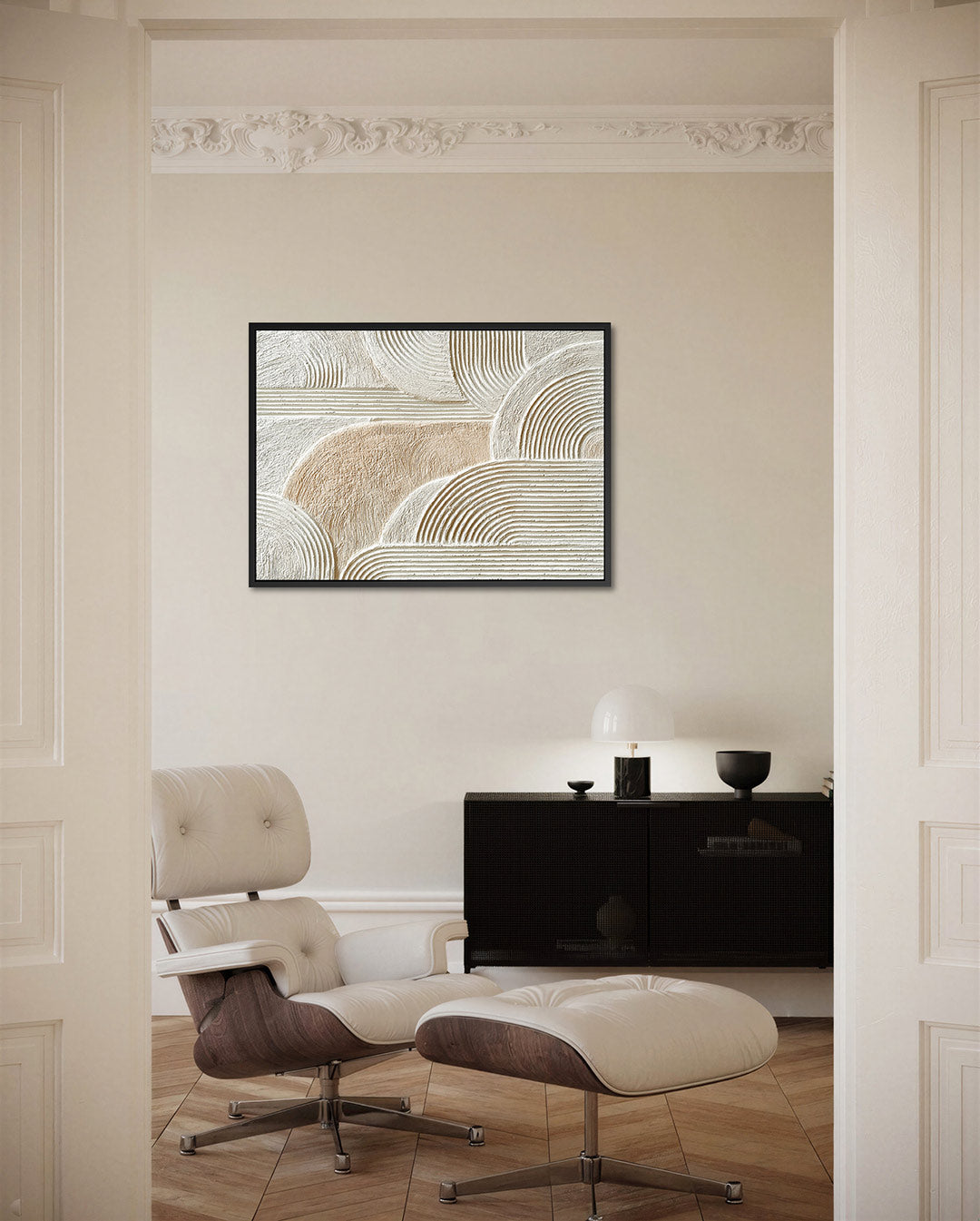 Gelaagde lijnen Kunstwerk
