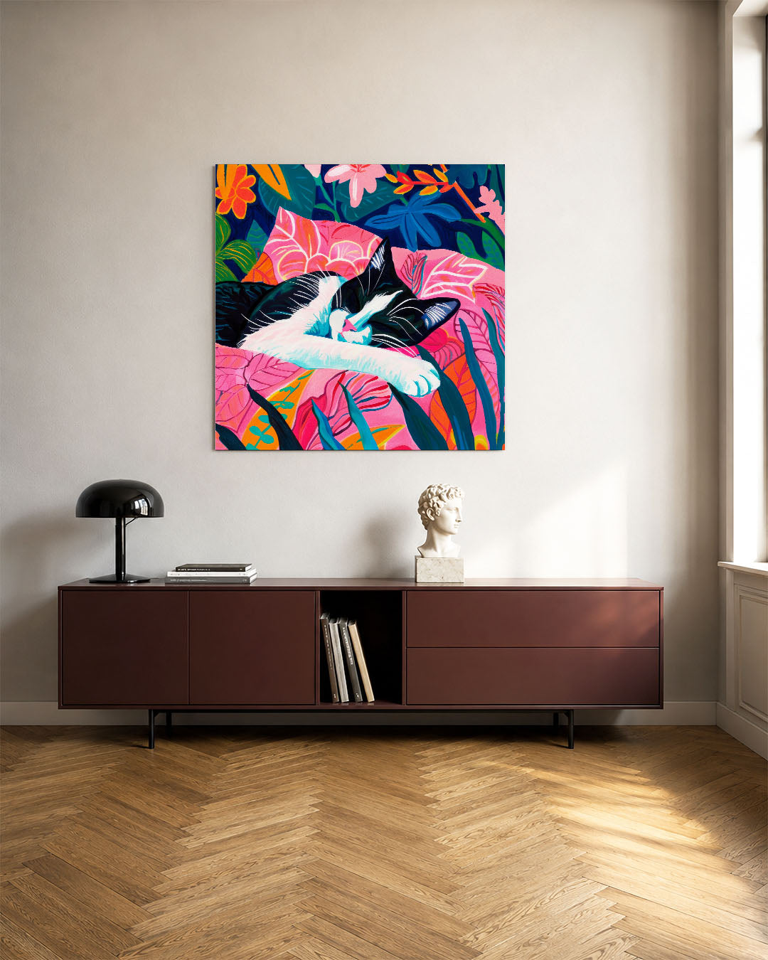 Dromerige kat Kunstwerk