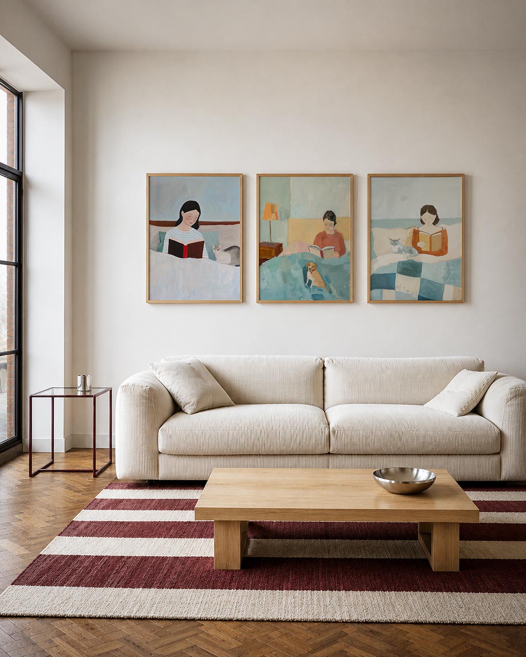Rustige leeshoek Posterset