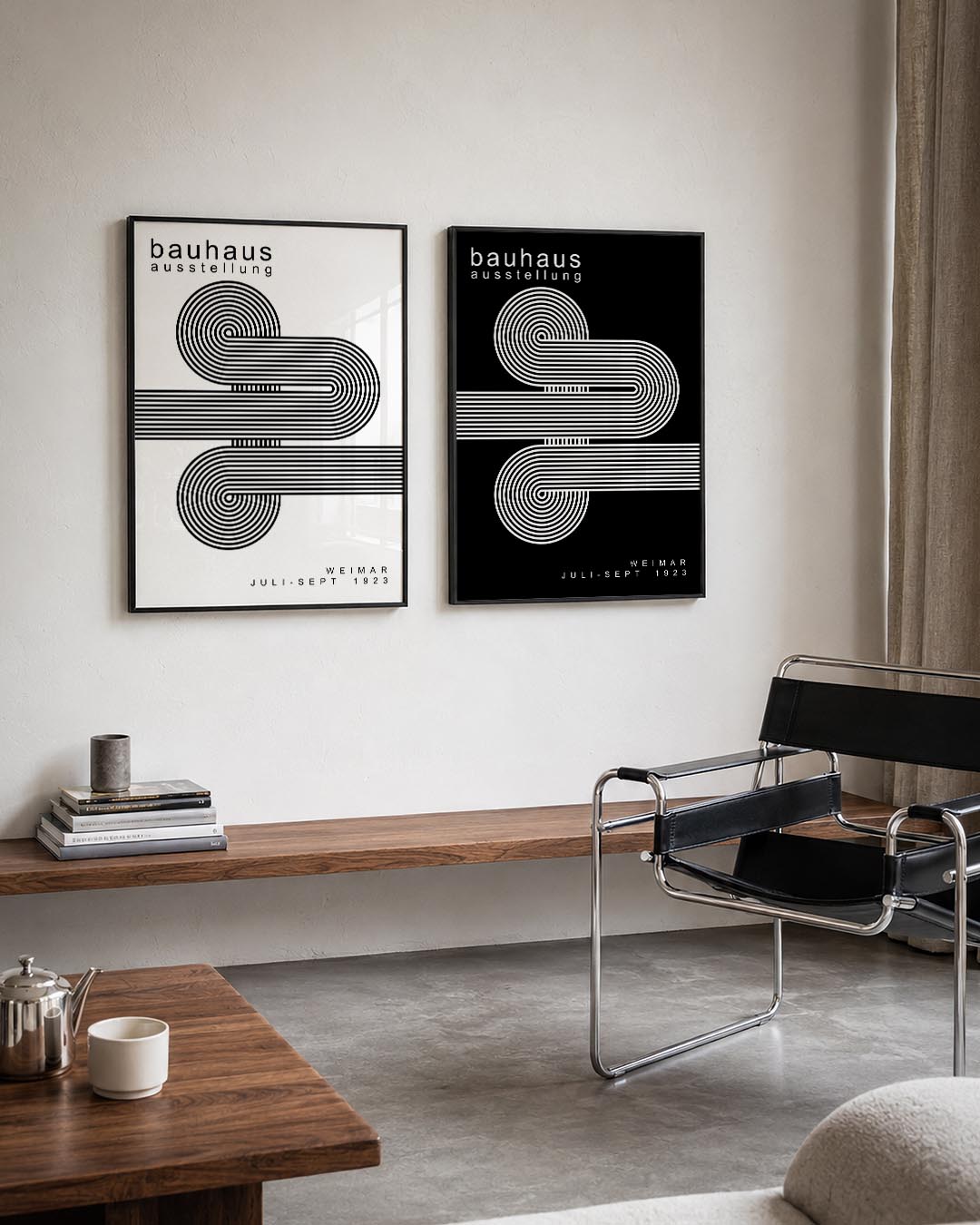 Lijnen en cirkelpatronen Posterset
