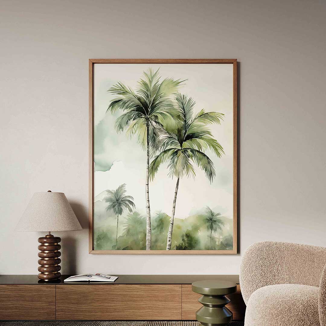 Tropische palmbomen Poster
