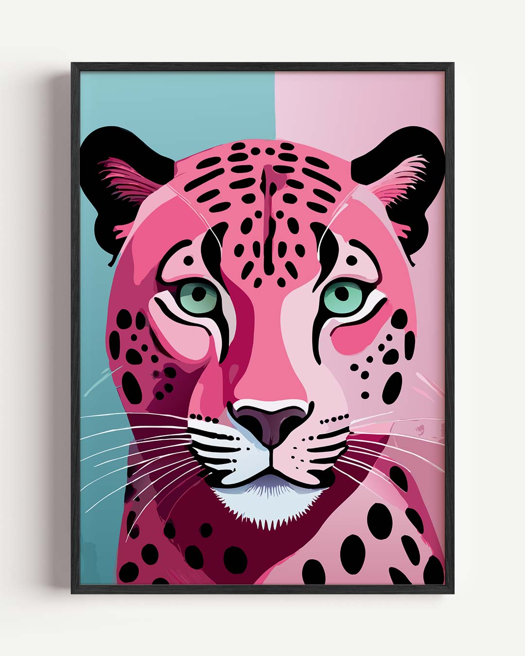 Kleurrijke Luipaard Poster-WallArtistic