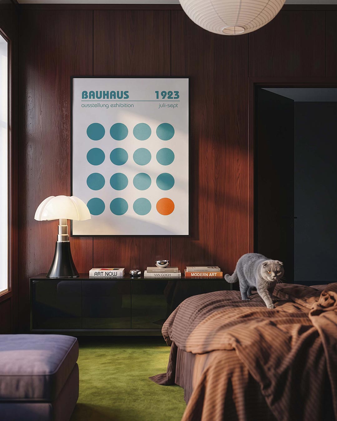 Cirkelpatroon en kleur Poster