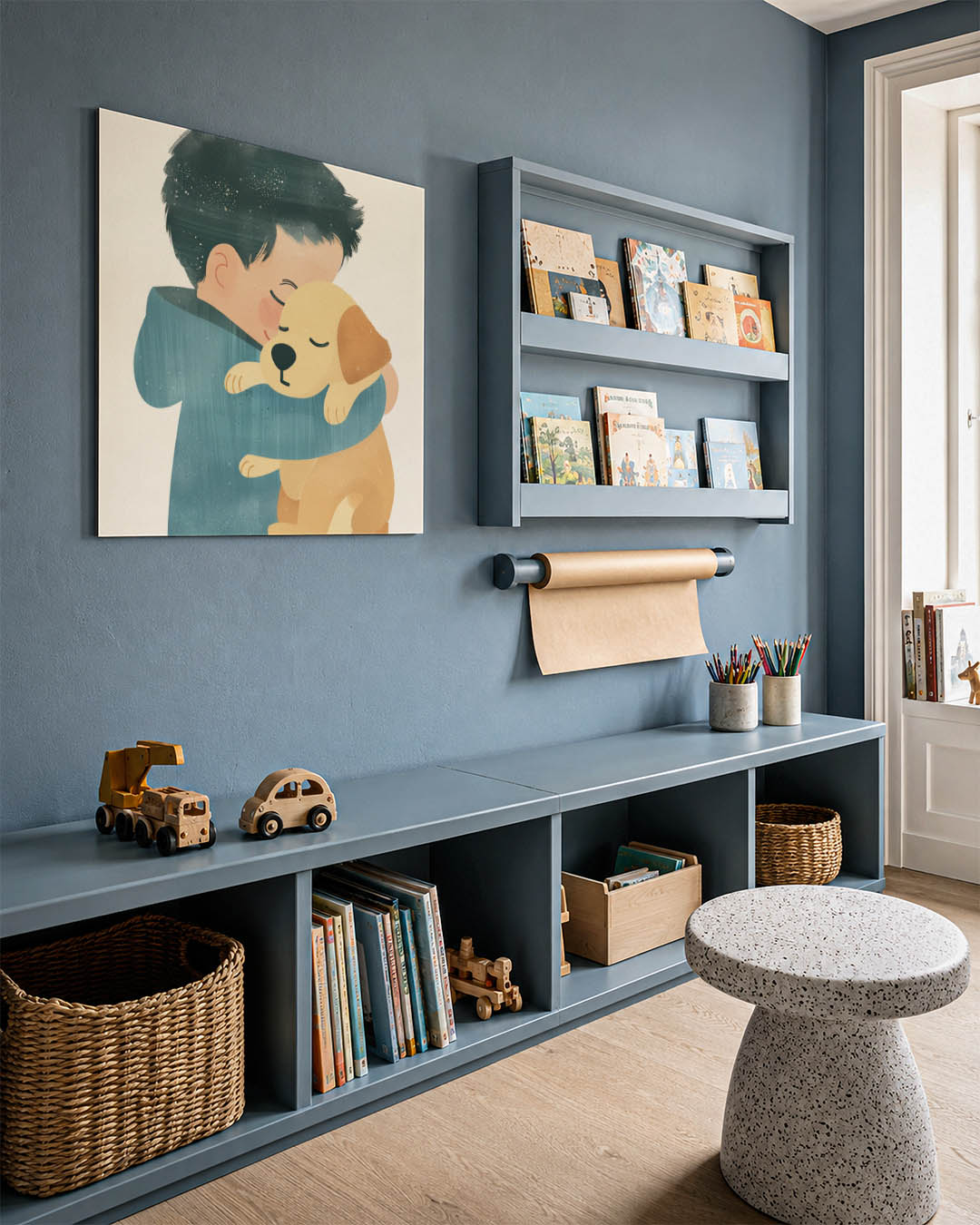 Knuffelende vrienden Kunstwerk