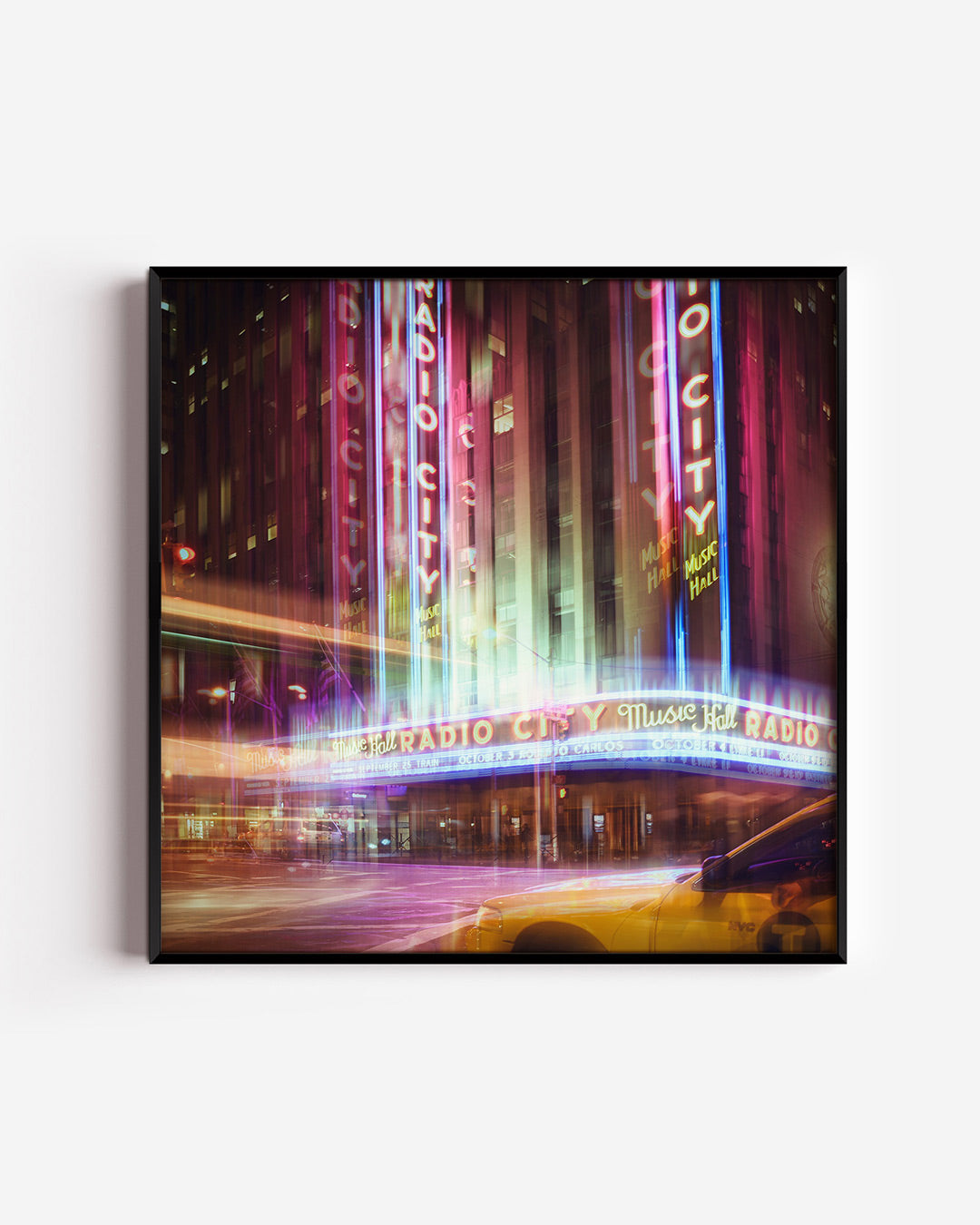 Neon stadssfeer Poster
