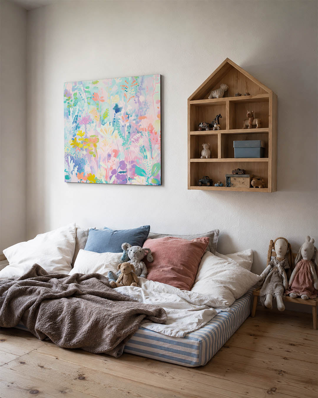 Kleurrijke bloemenpracht Kunstwerk