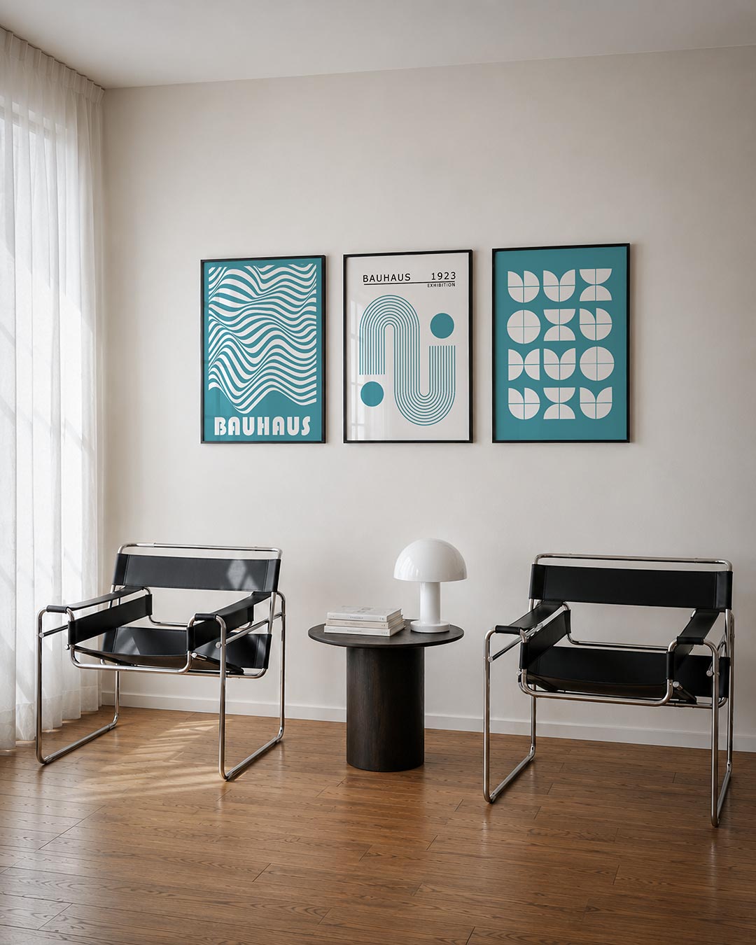 Golvend lijnenspel Posterset