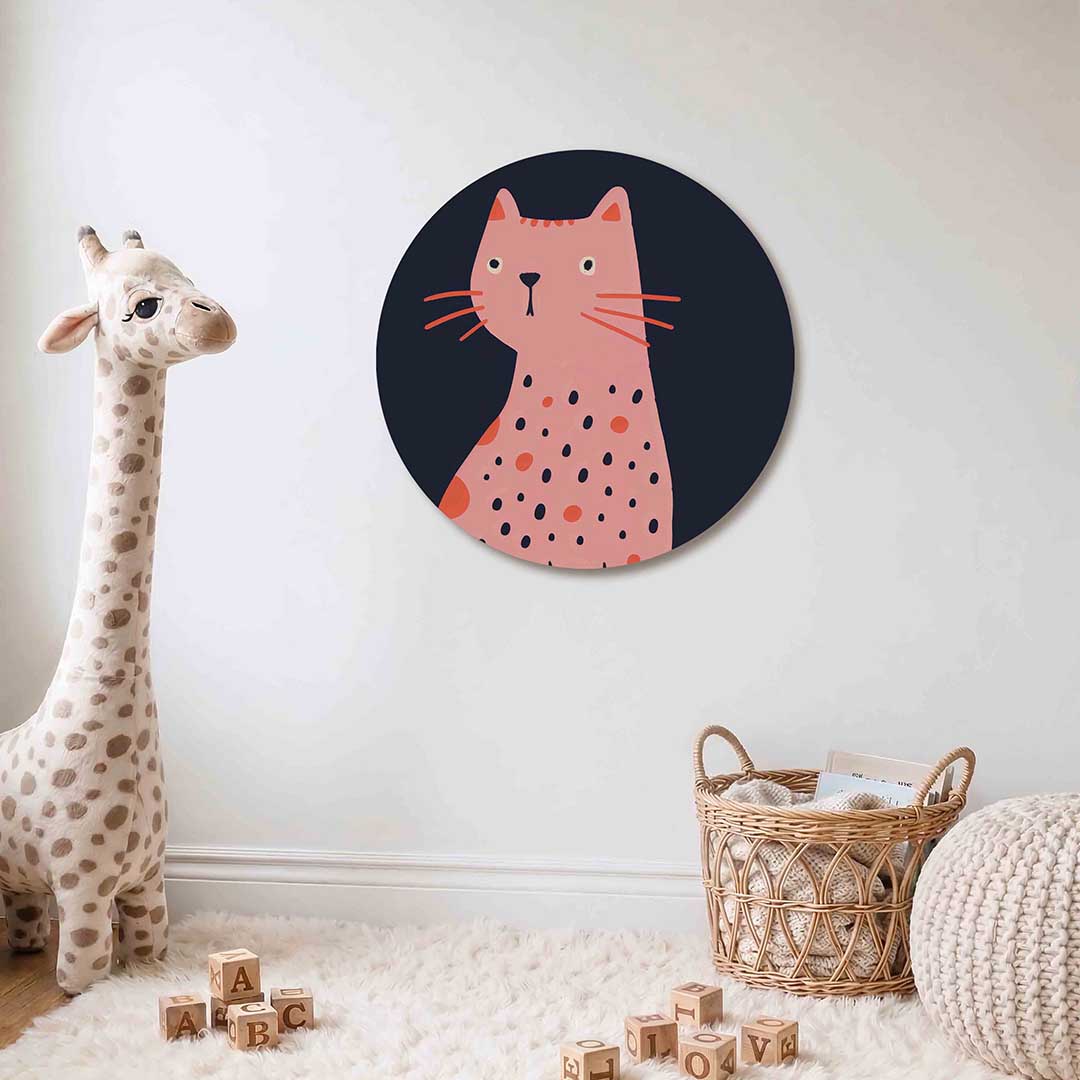 Roze kat Muurcirkel