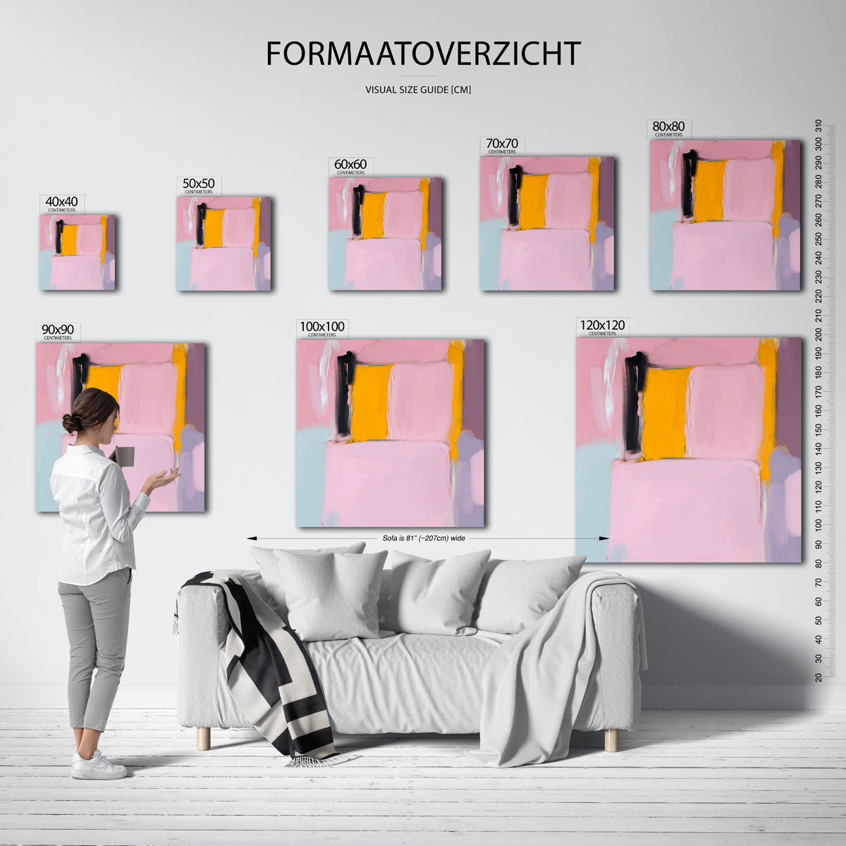 Abstracte vormen Poster
