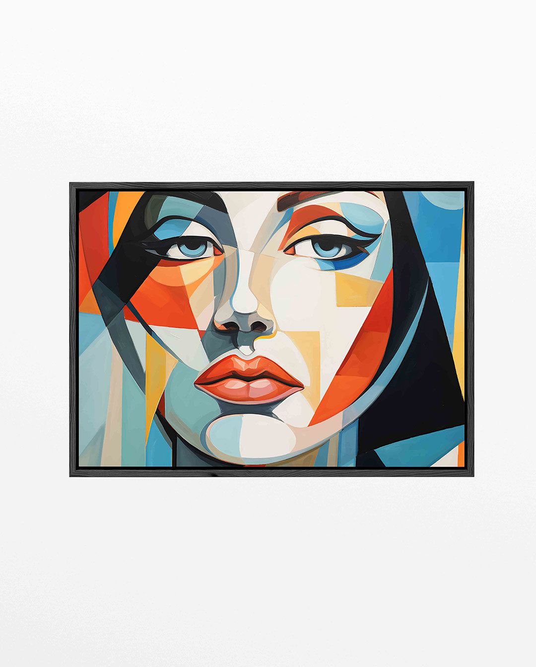 Geometrisch portret Kunstwerk