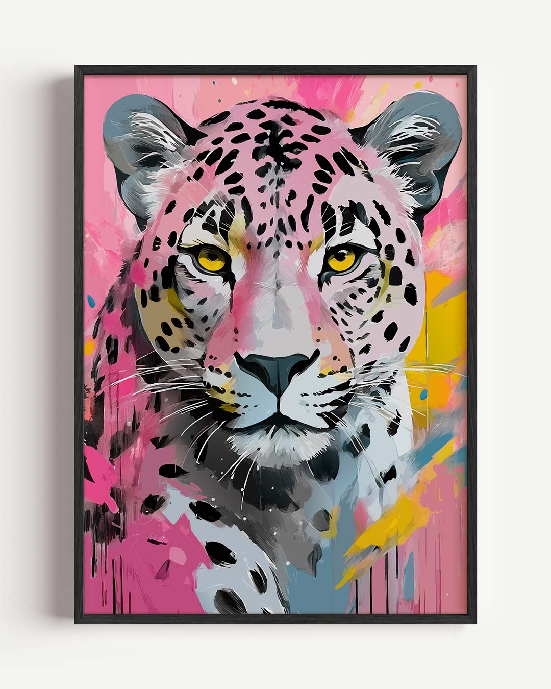 Kleurrijke Luipaard Kunstposter-WallArtistic