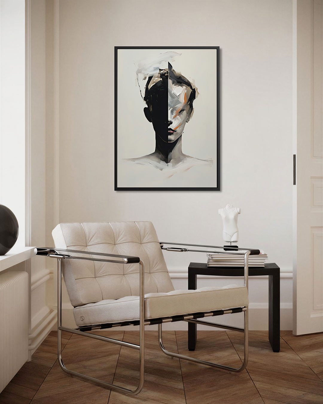 Geometrisch portret Kunstwerk