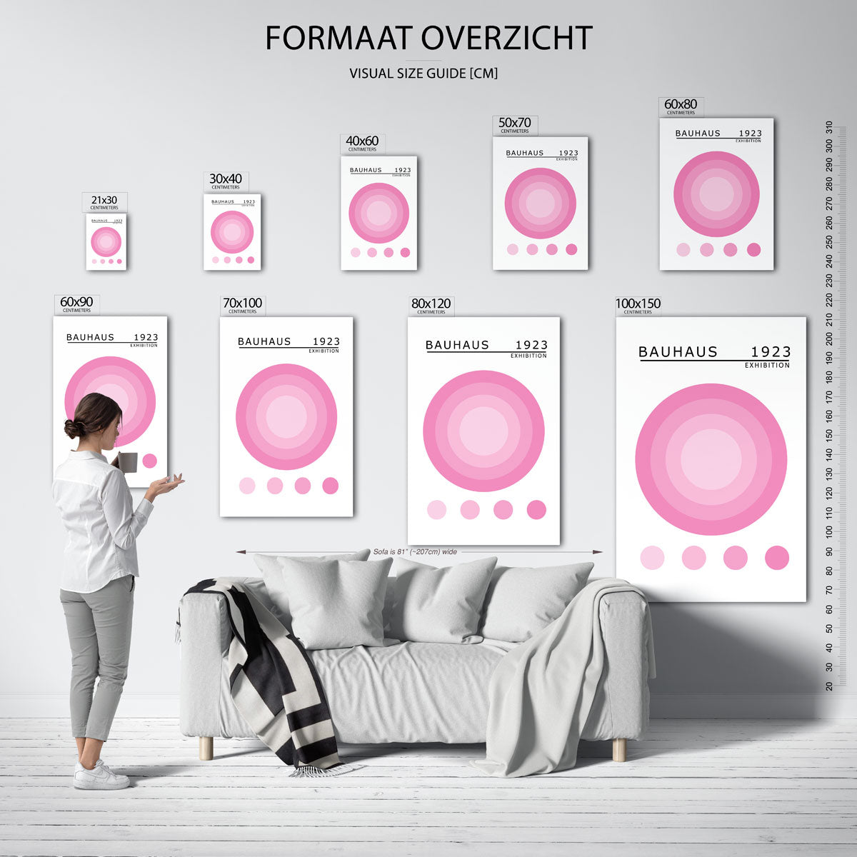 Cirkelvormen en kleuren Poster