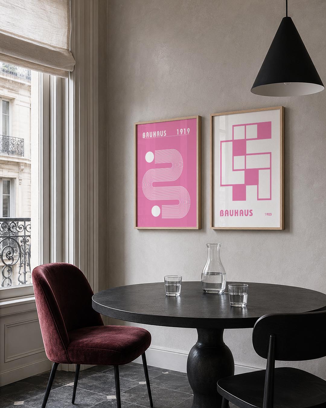 Lijnen en cirkelspel Posterset