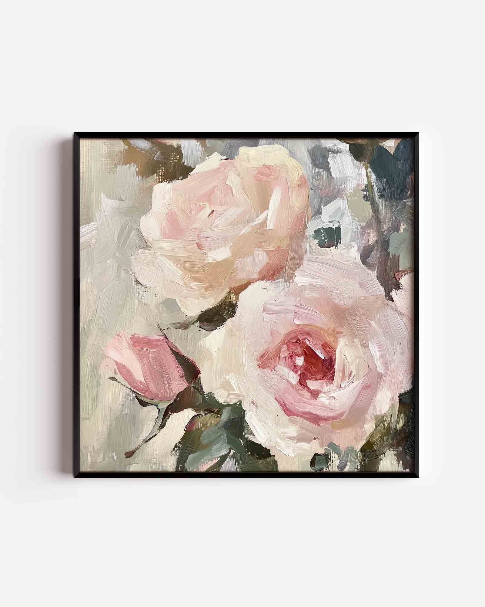 Rozen in zachte tinten Poster