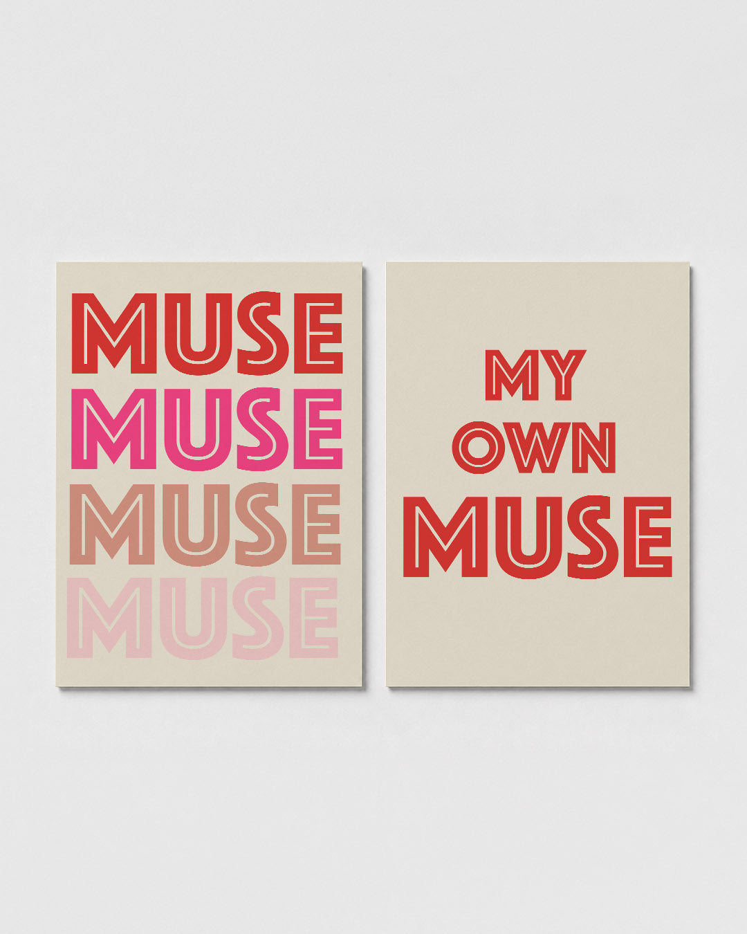 Kleurige herhaling Posterset