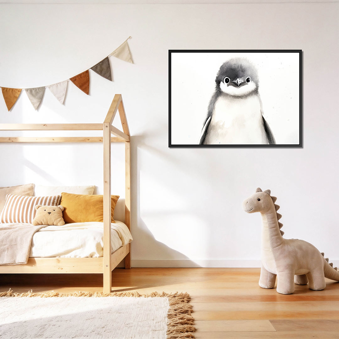 Schattige pinguïn illustratie Kunstwerk