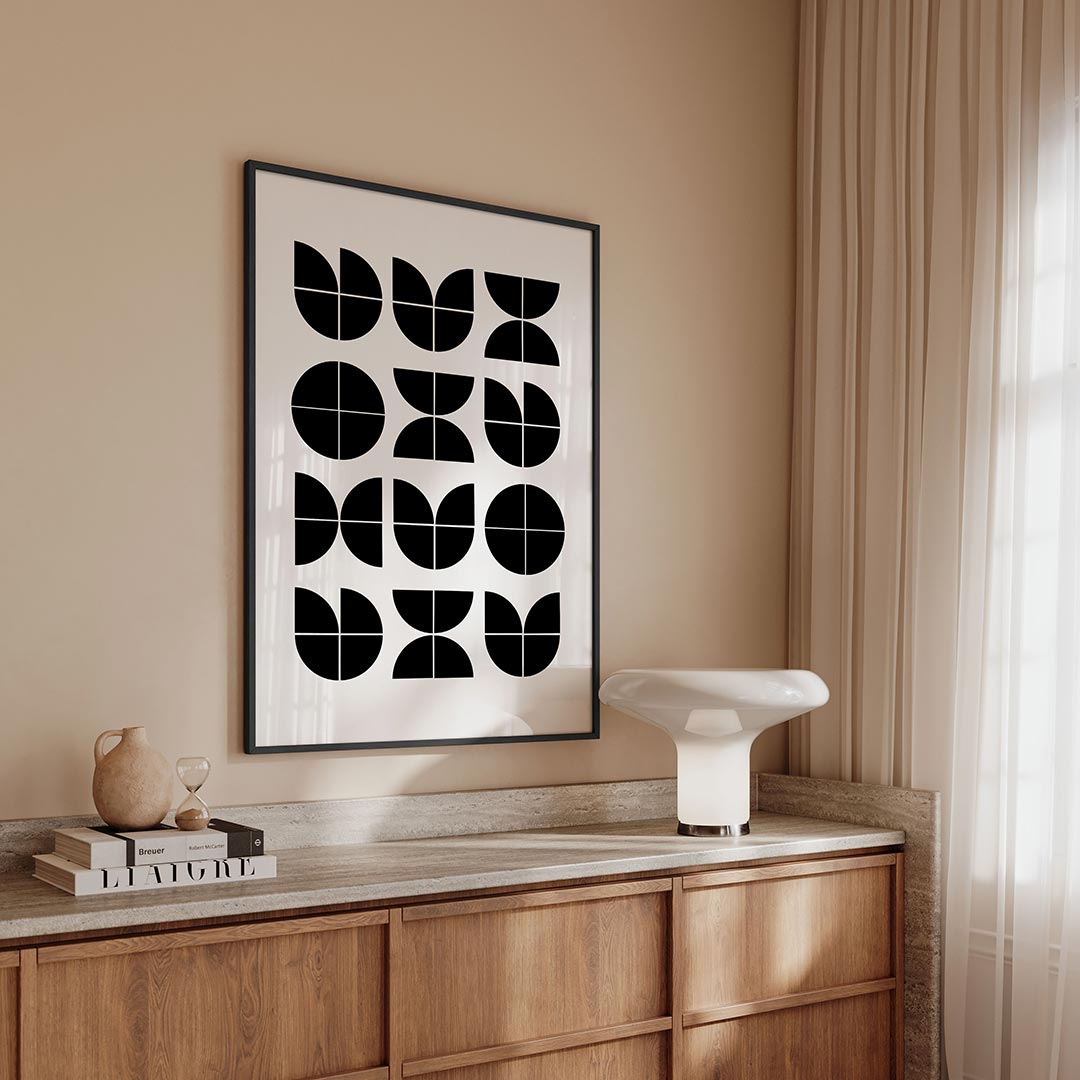 Vormritme en balans Poster