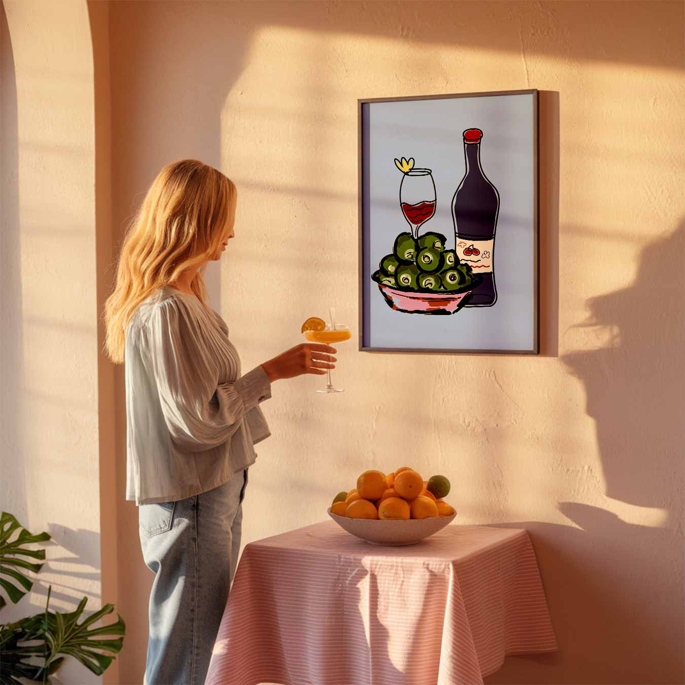Gezellige Borrel Avond Poster-WallArtistic
