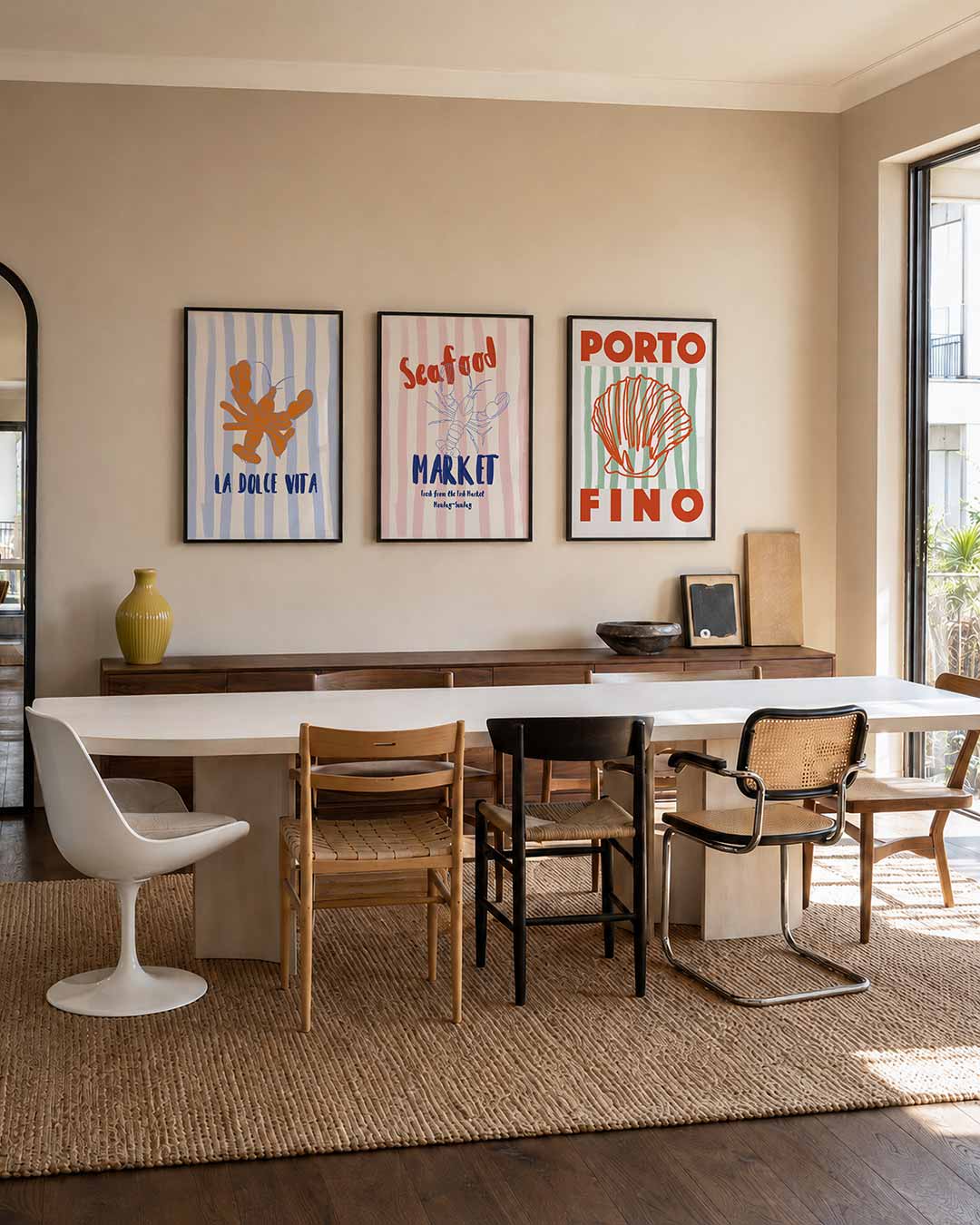 Lobster en strepen Posterset
