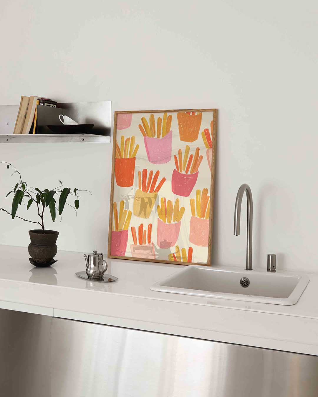 Frietjes patroon Poster