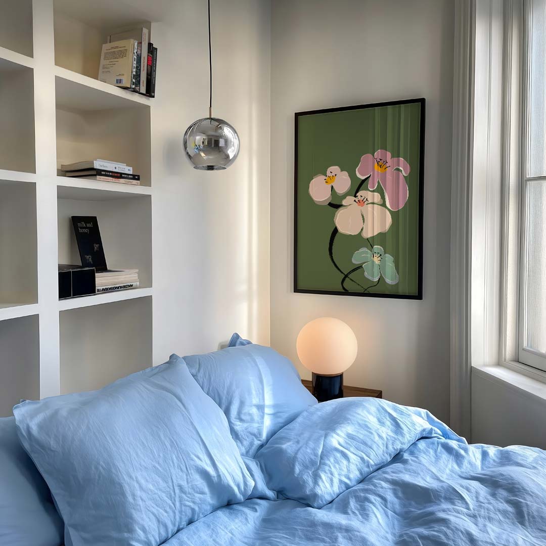 Bloemenpracht in Pasteltinten Poster-WallArtistic