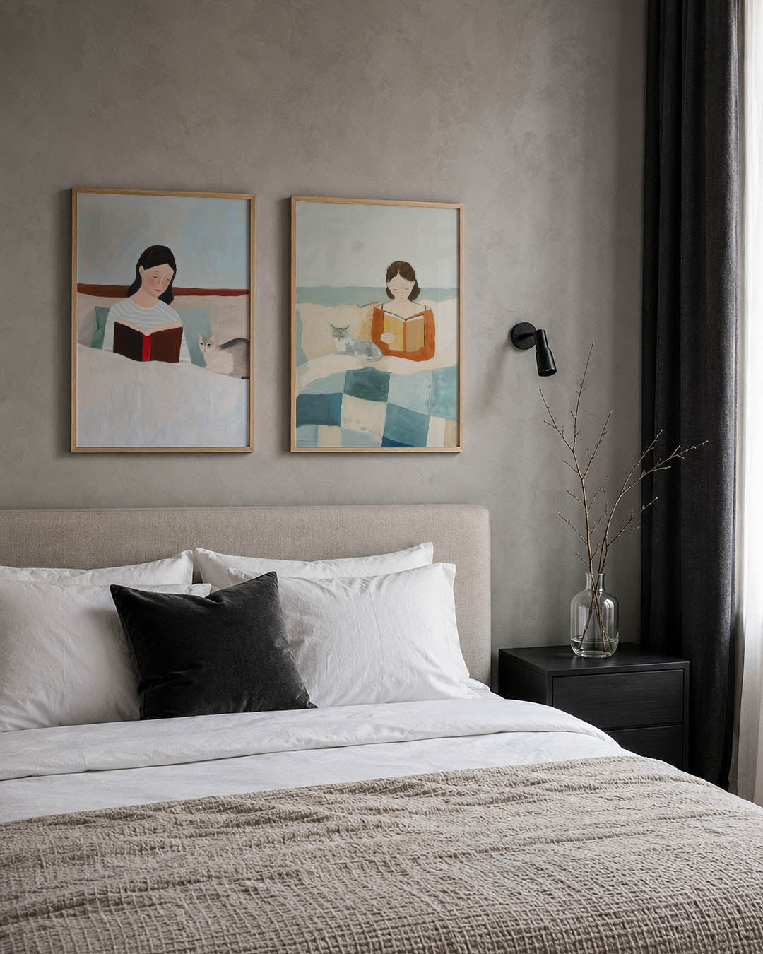 Rustige leessfeer Posterset