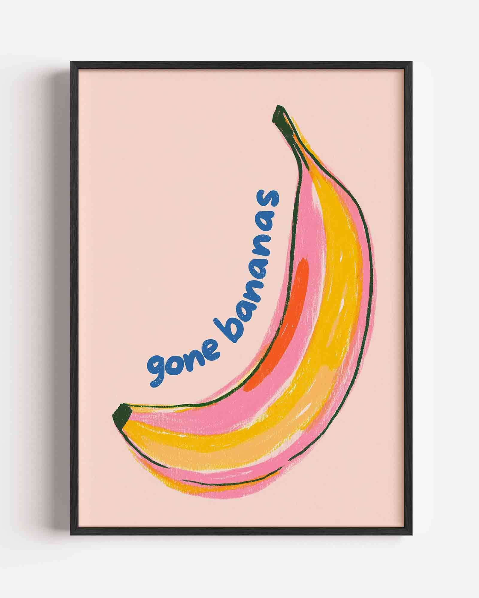 Banaan met tekst Poster