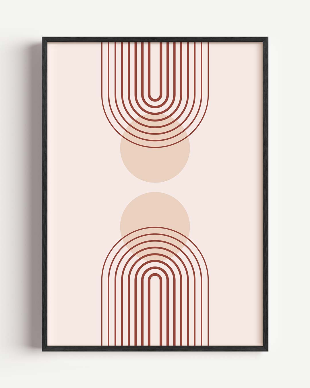 Kunstzinnige Boog en Cirkel Poster-WallArtistic