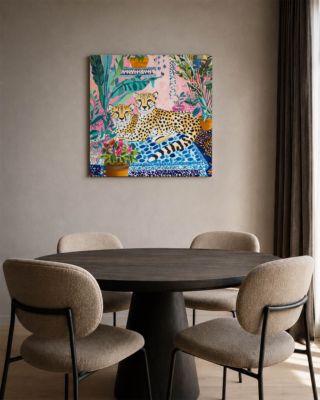 Exotische dieren en planten Kunstwerk