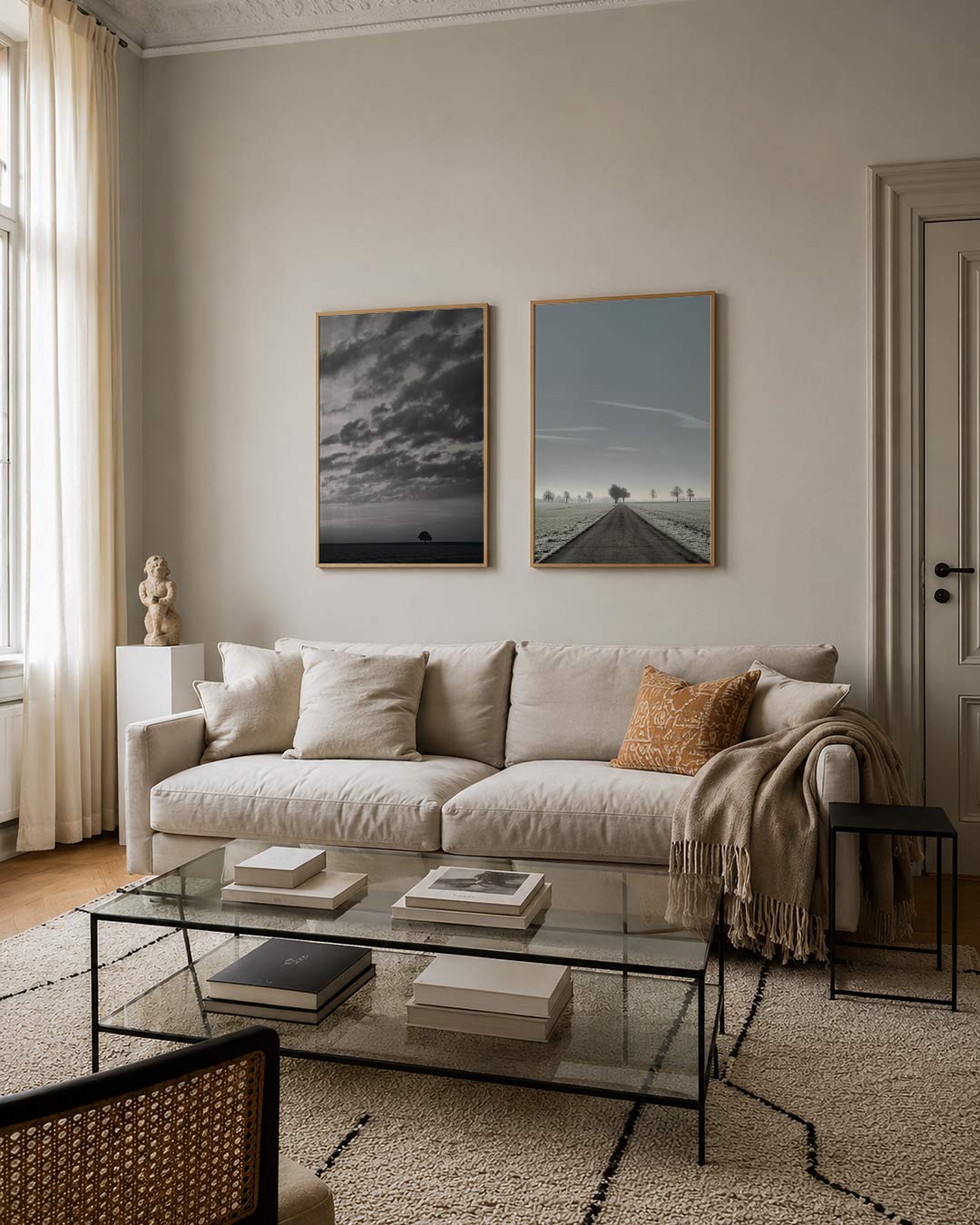 Landschap en lucht Posterset