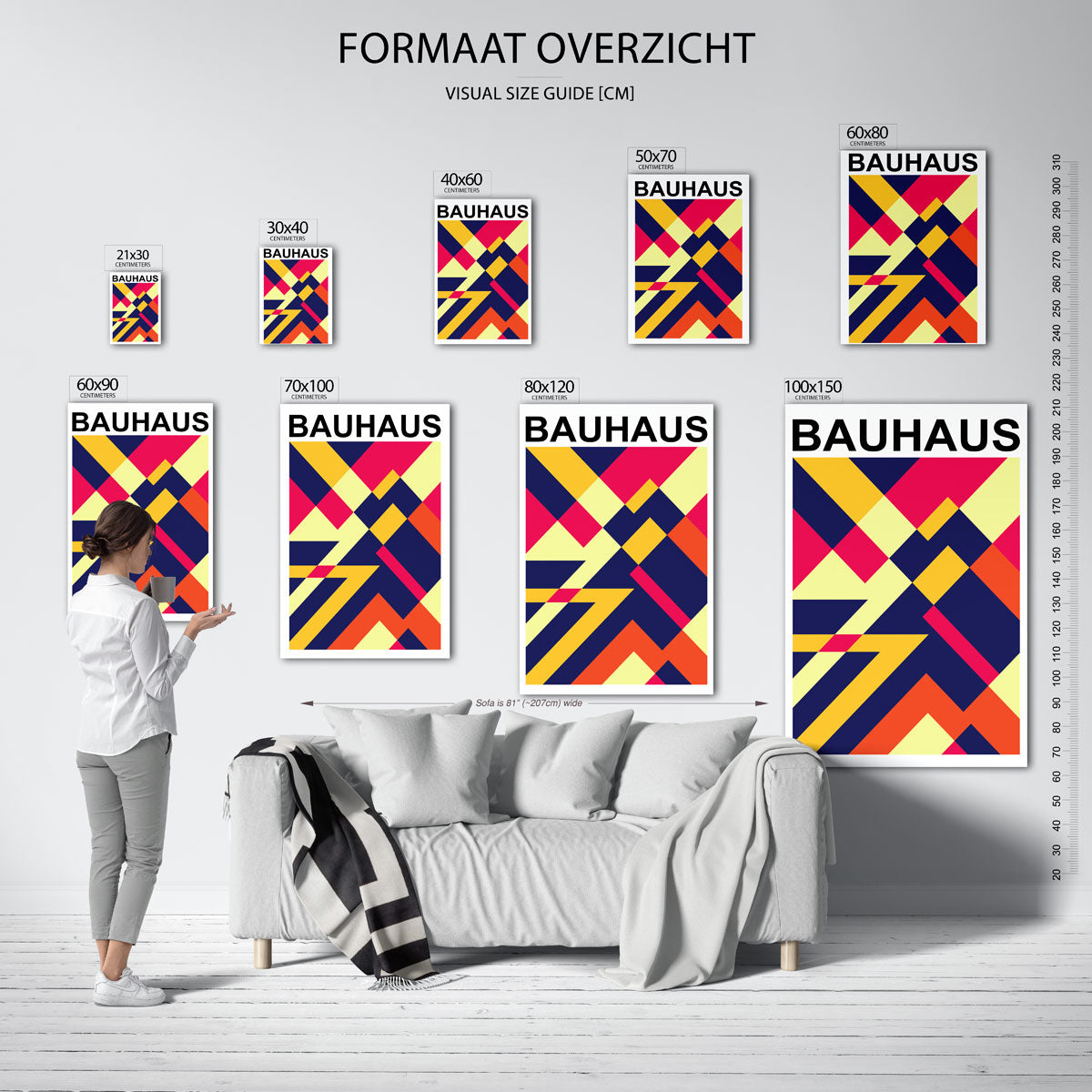 Vorm en kleurvlakken Poster