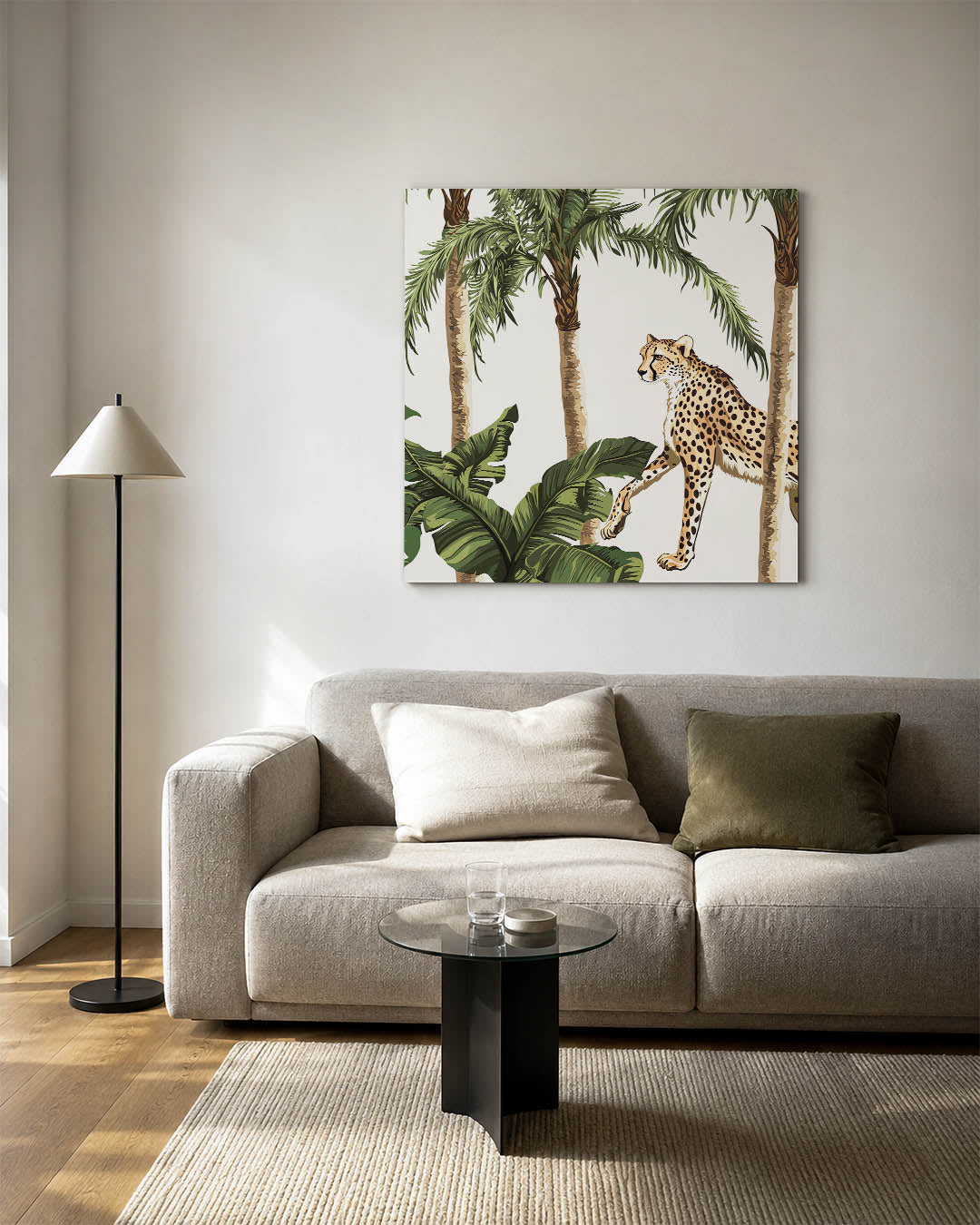 Tropische cheetah Kunstwerk