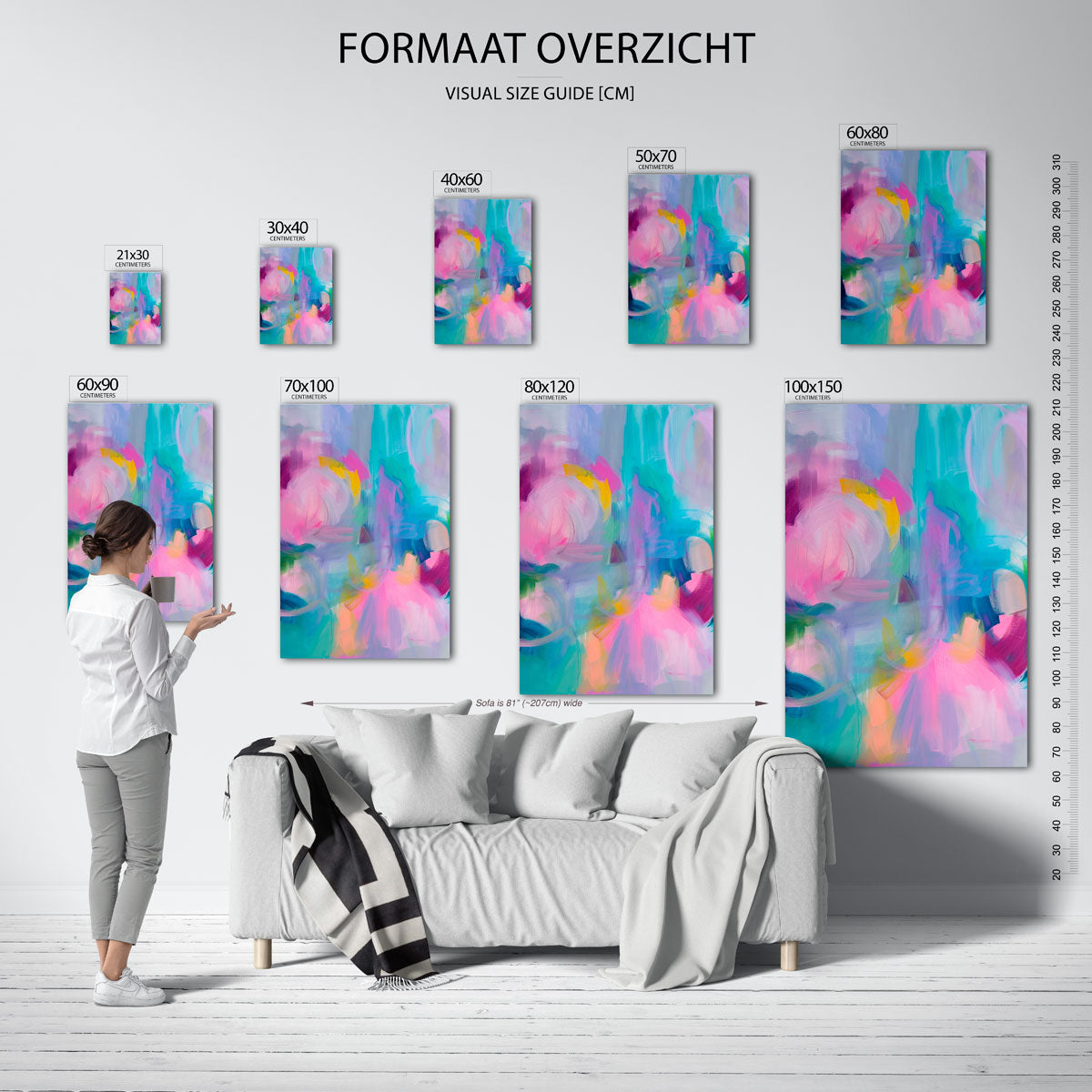 Abstracte vormen Poster