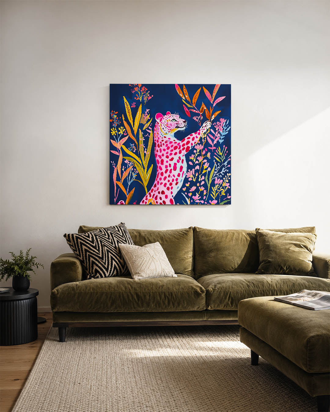 Vrolijke luipaard Kunstwerk