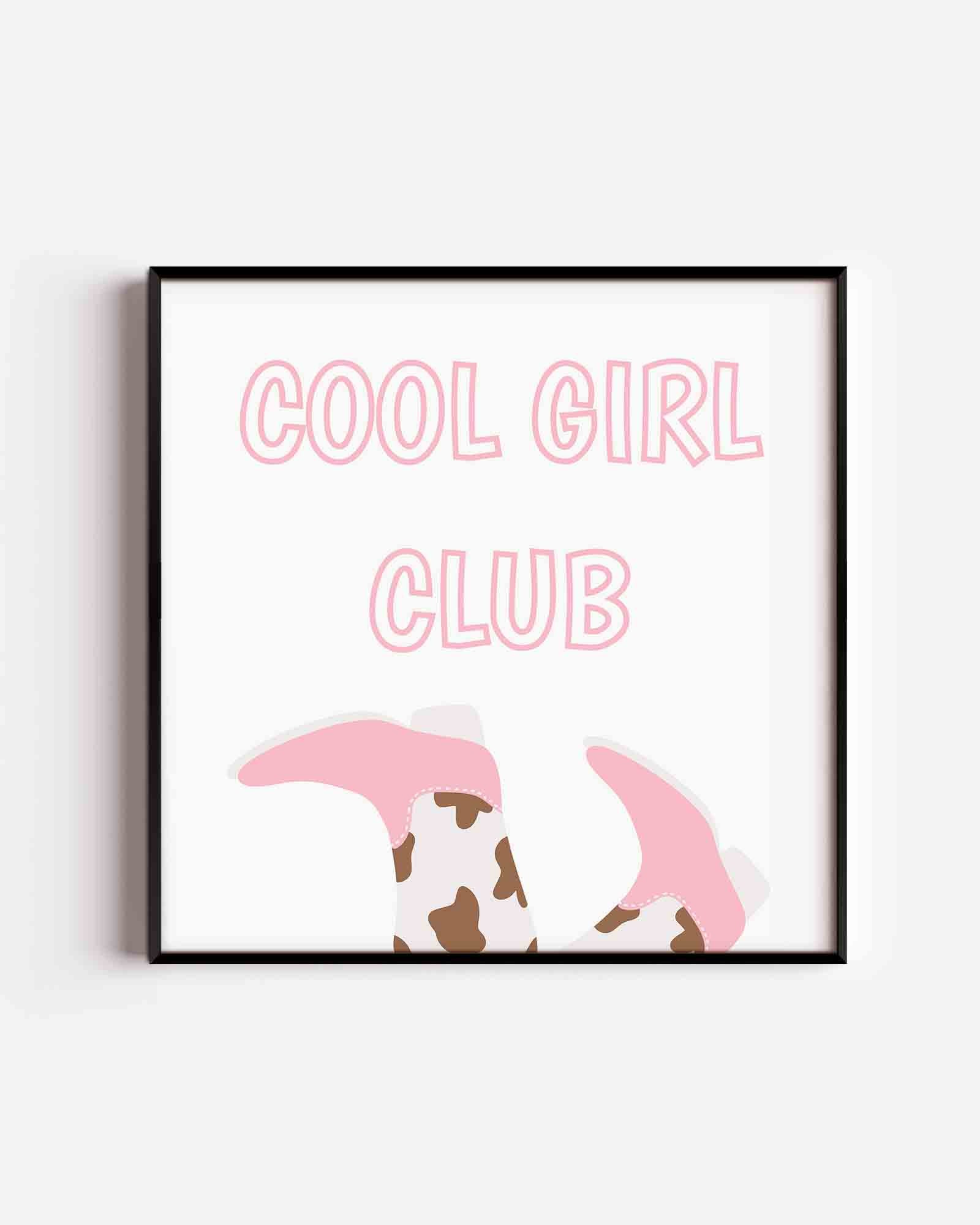 Cool girl club Poster