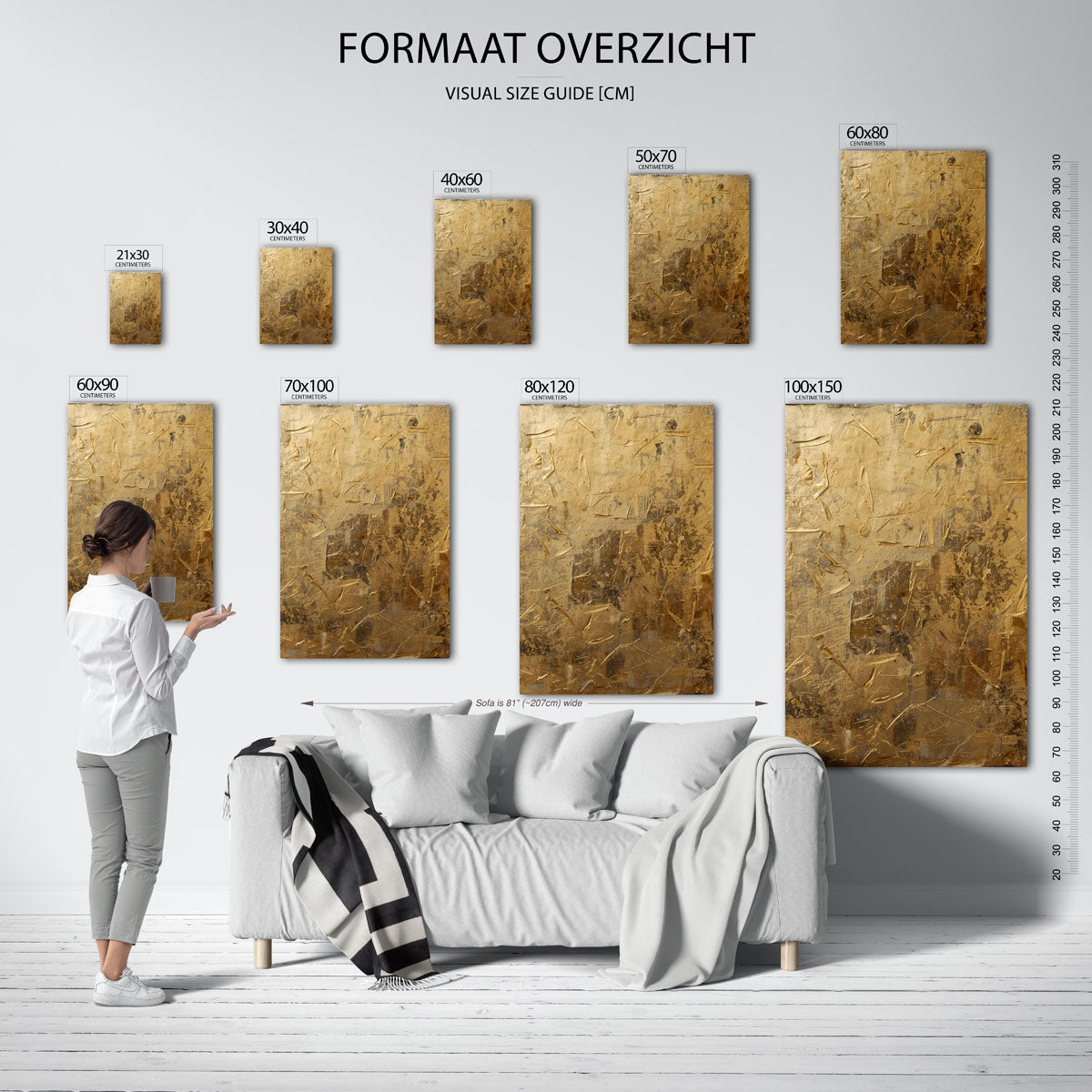 Gelaagde textuur Poster