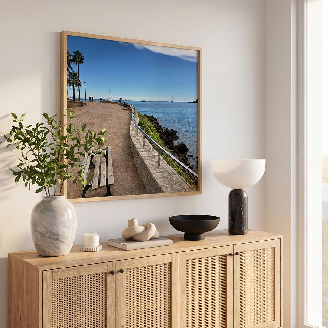 Zomerse kustwandeling Poster
