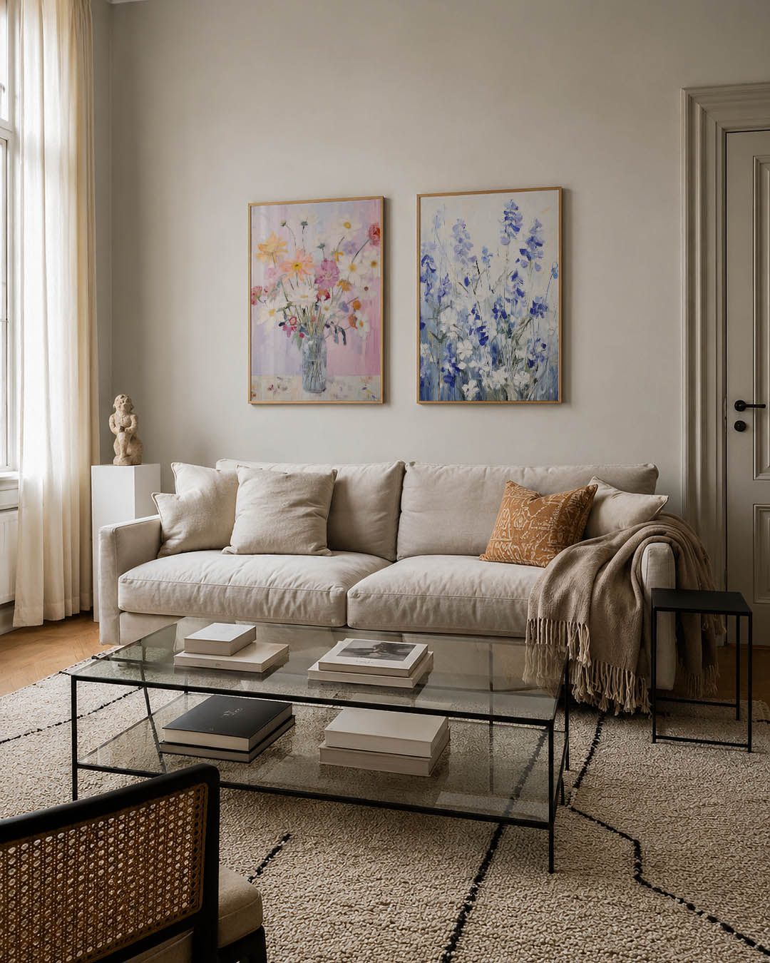 Bloemen in vaas Posterset