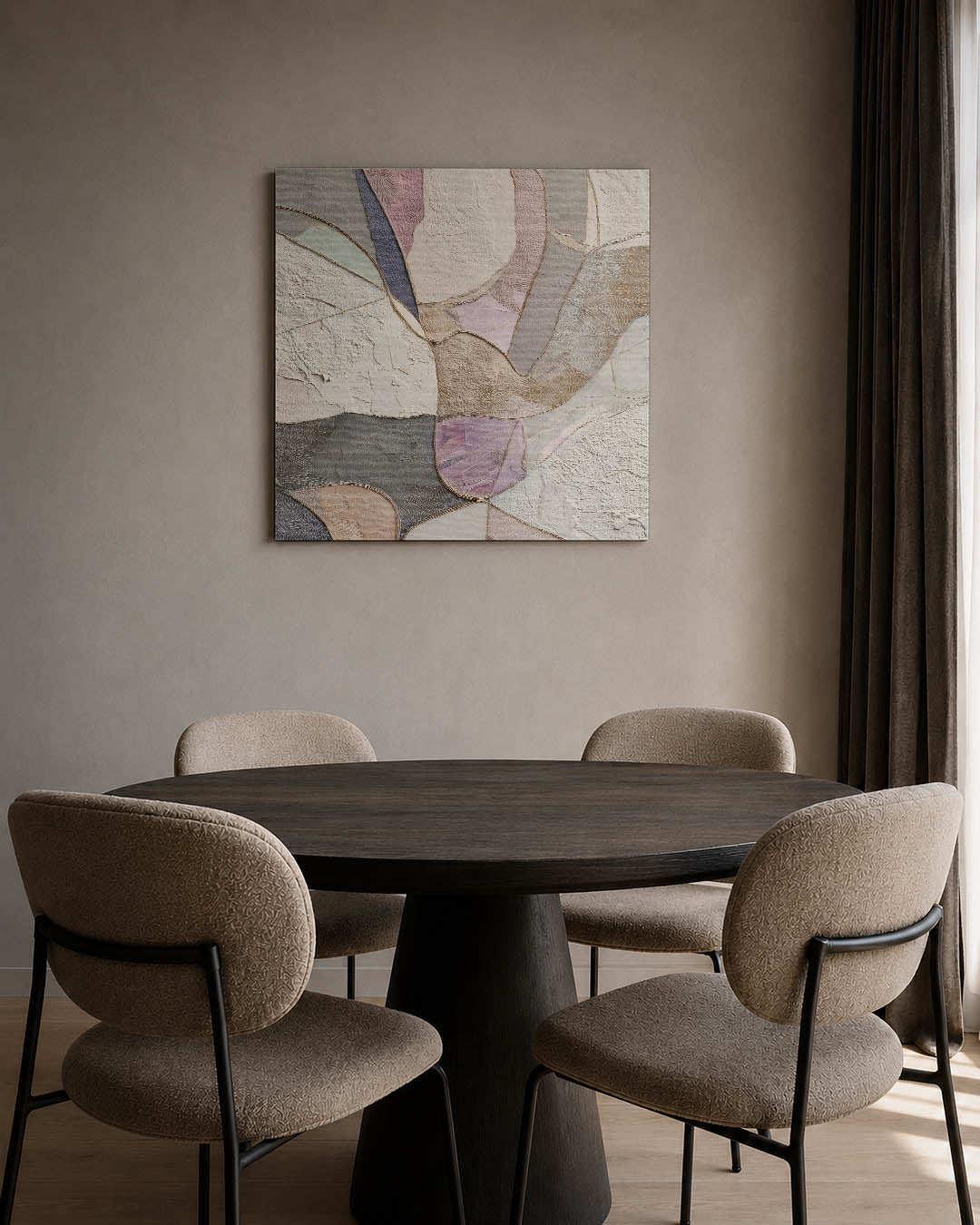 Organische vormen compositie Kunstwerk