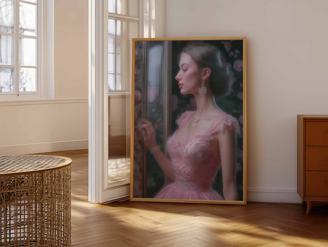 Dromerige Elegantie in Roze Poster-WallArtistic