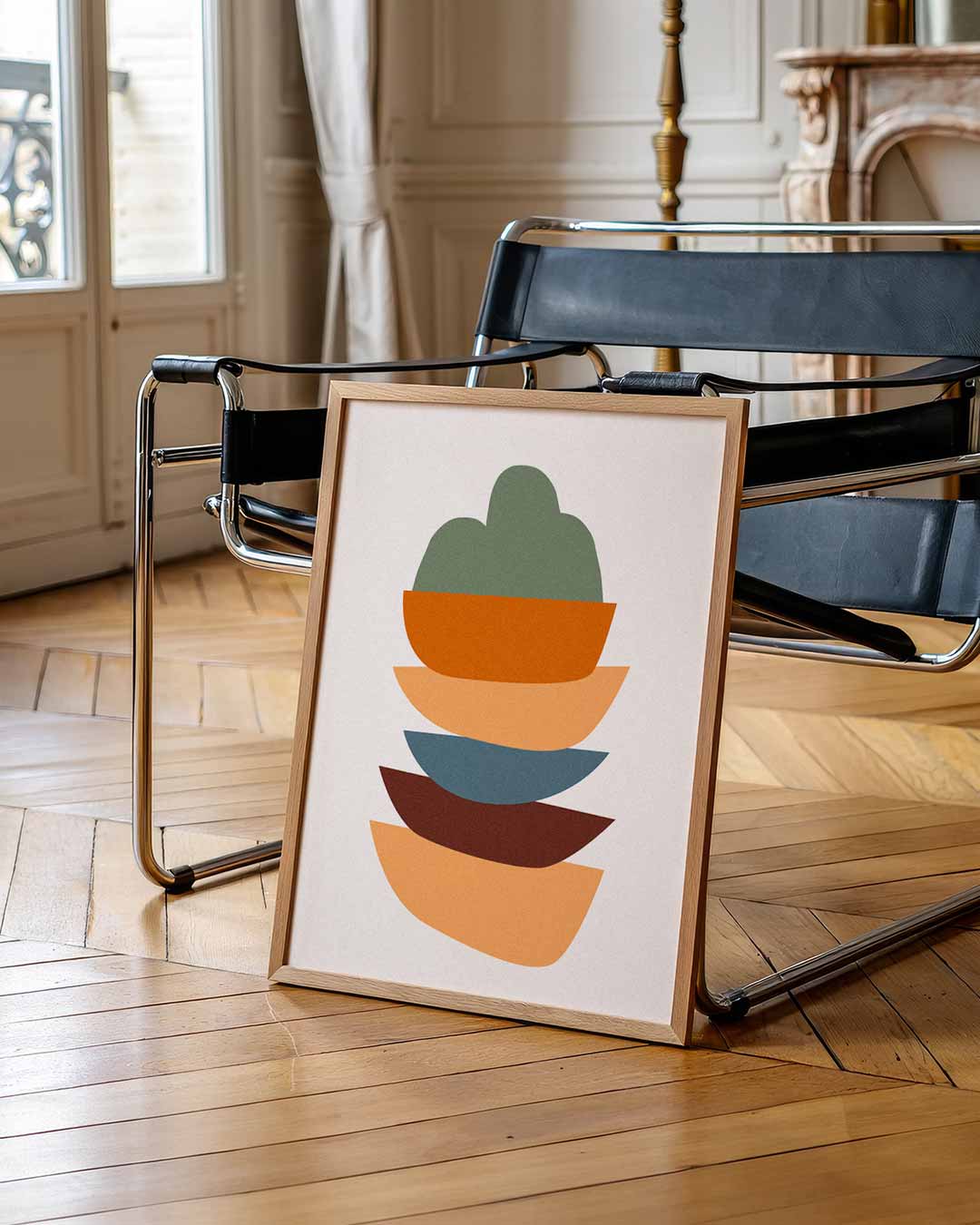 Kleurrijke Abstracte Vormen Poster-WallArtistic