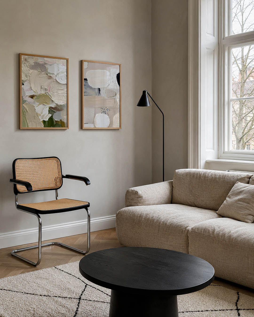 Zachte kleurenmix Posterset