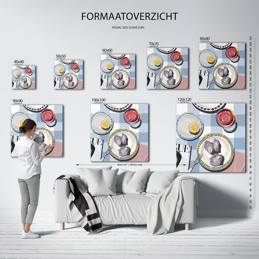 Eettafel compositie Kunstwerk