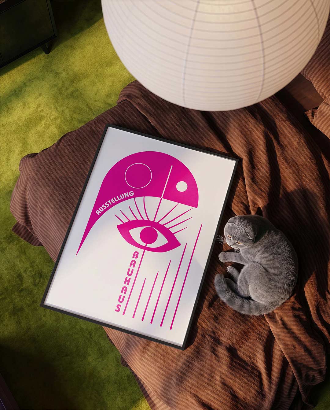 Oog en lijnen Poster